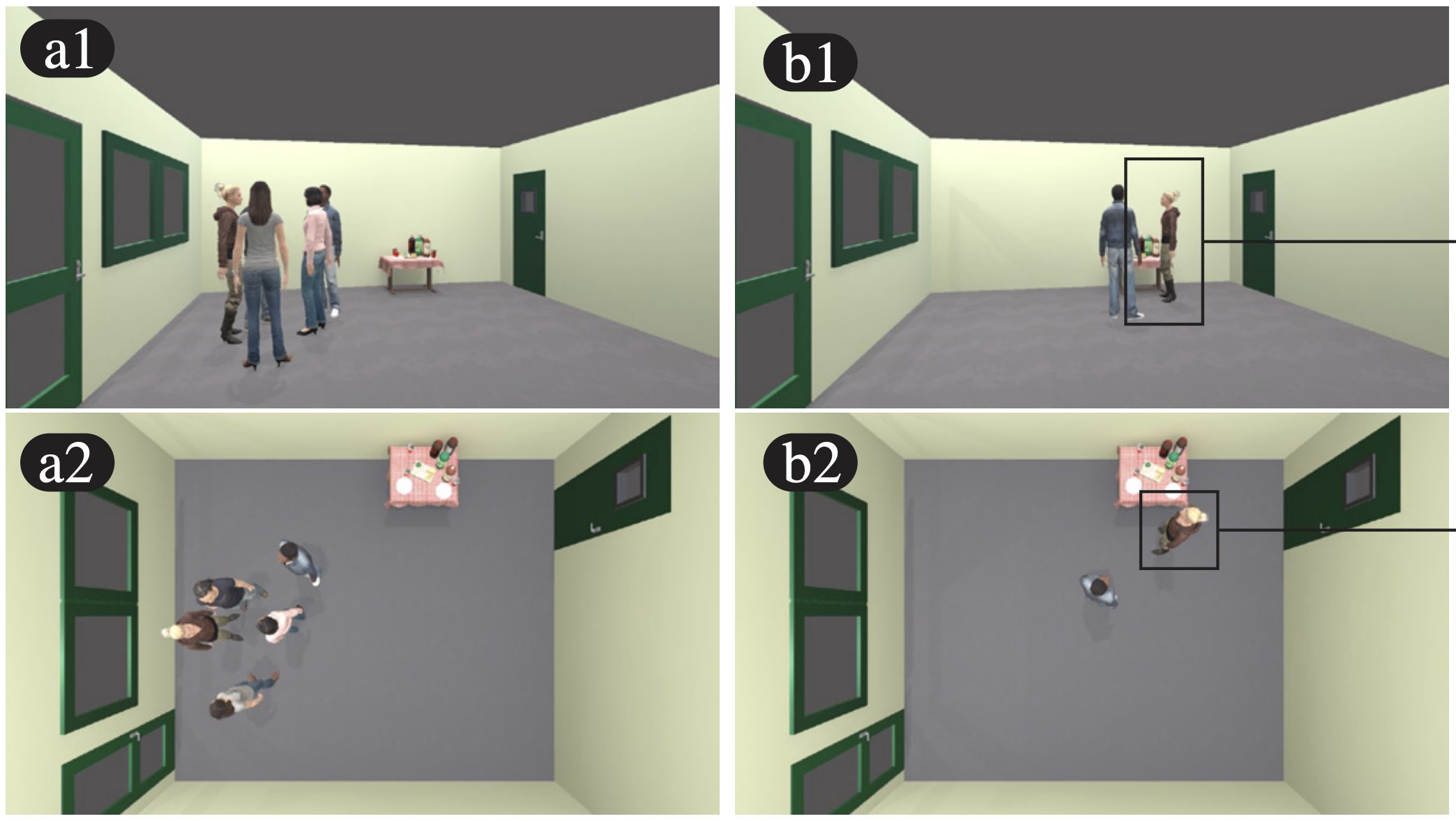 Perceptions of Conversational Group Membership Based on Robots' Spatial Positioning: Effects of Embodiment