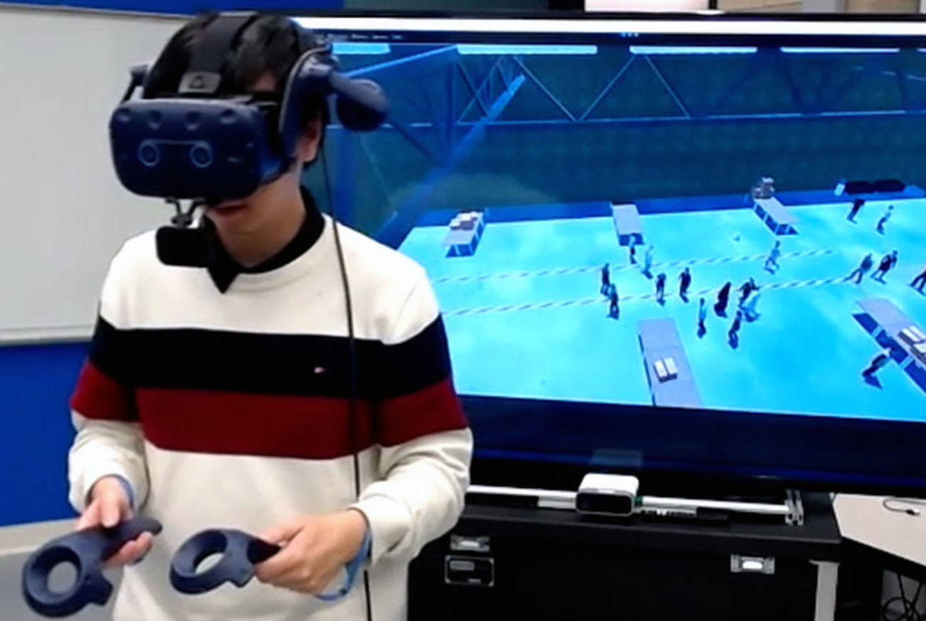 SEAN-VR: An Immersive Virtual Reality Experience for Evaluating Social Robot Navigation